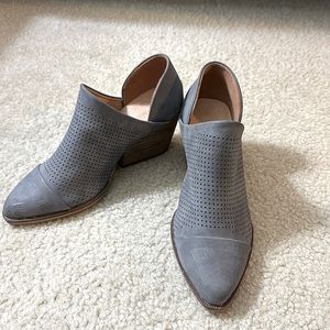 Gray booties